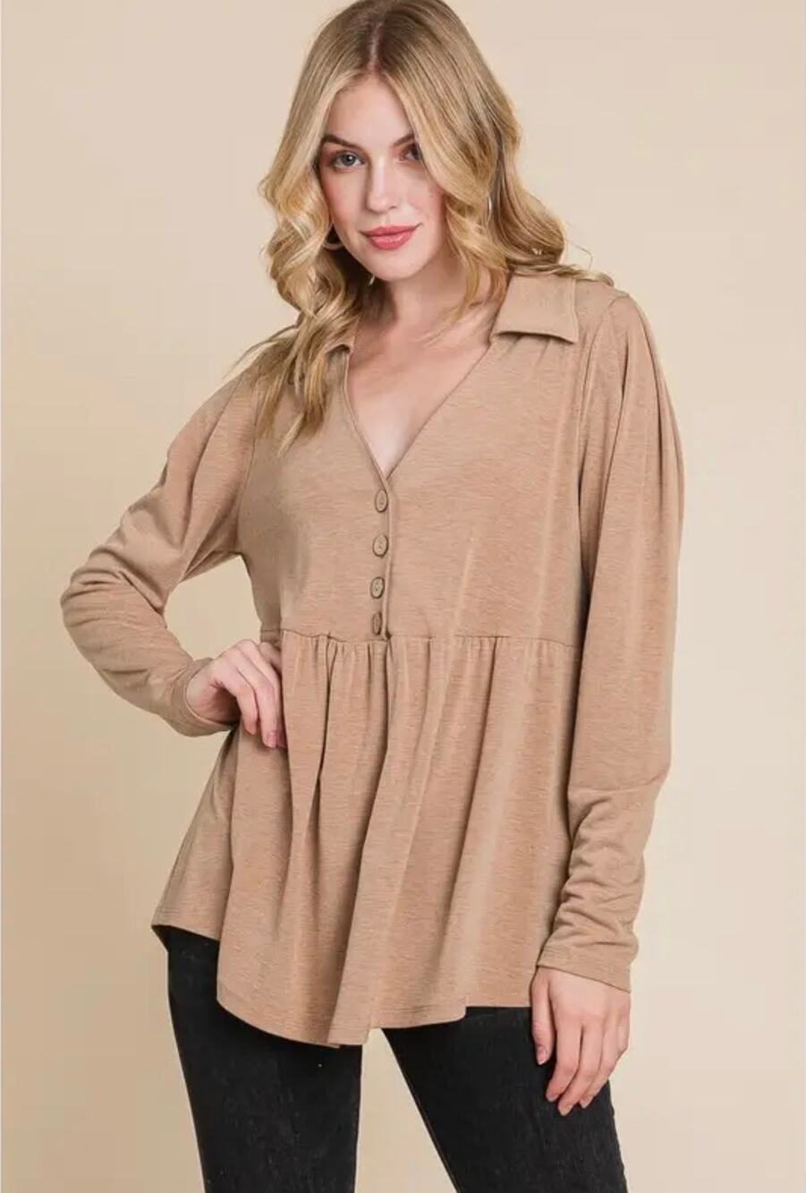 The "Driftwood Darling" Tunic Top